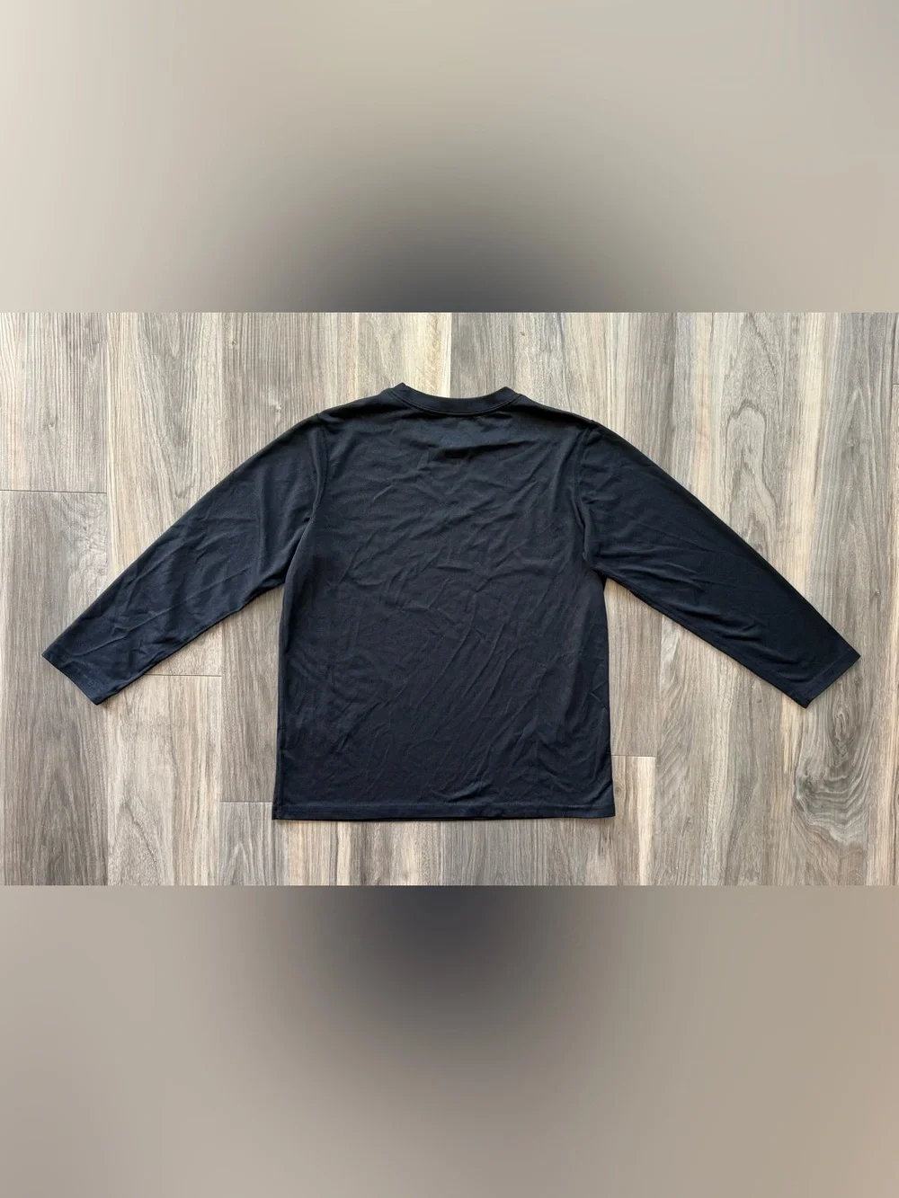 Nike Dri-FIT Long-Sleeve Fitness Top in Black Size L